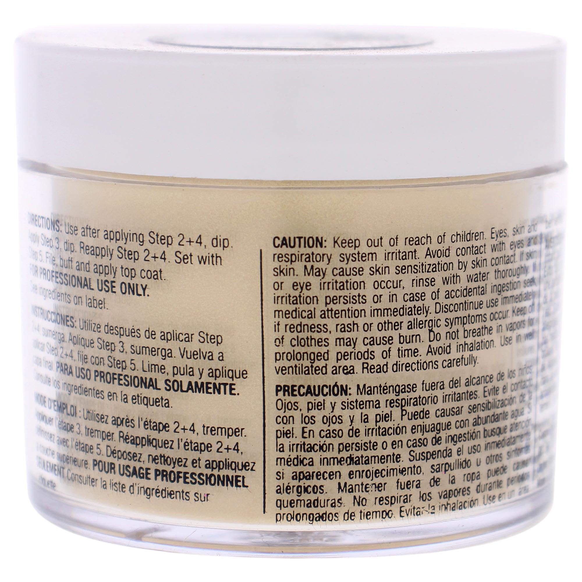 Cuccio Pro Powder Polish Dip - Silver W/ Silver Glitter - Nail Lacquer for Manicures & Pedicures, Easy & Fast Application/Removal - No LED/UV Light - Non-Toxic, Odorless, Highly Pigmented - 0.5 oz