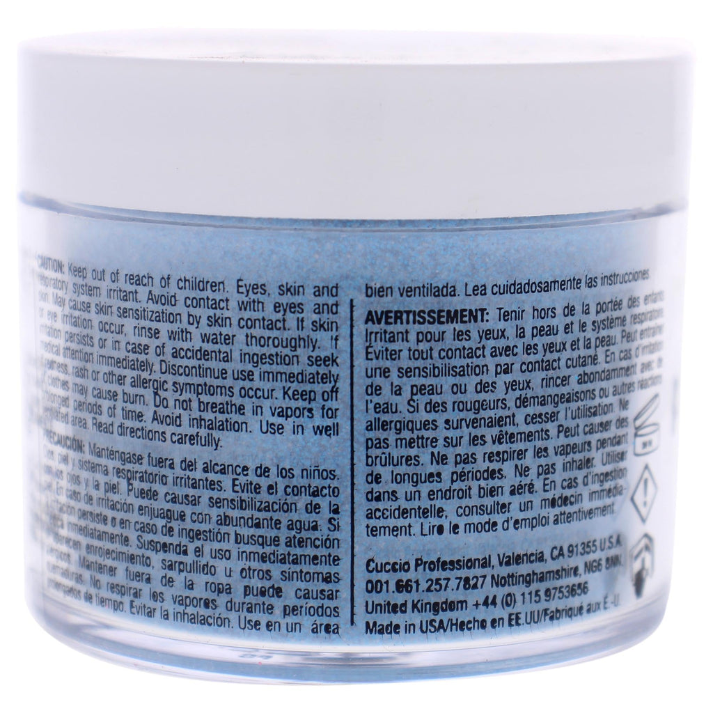 Cuccio Pro Powder Polish Dip - Silver W/ Silver Glitter - Nail Lacquer for Manicures & Pedicures, Easy & Fast Application/Removal - No LED/UV Light - Non-Toxic, Odorless, Highly Pigmented - 0.5 oz