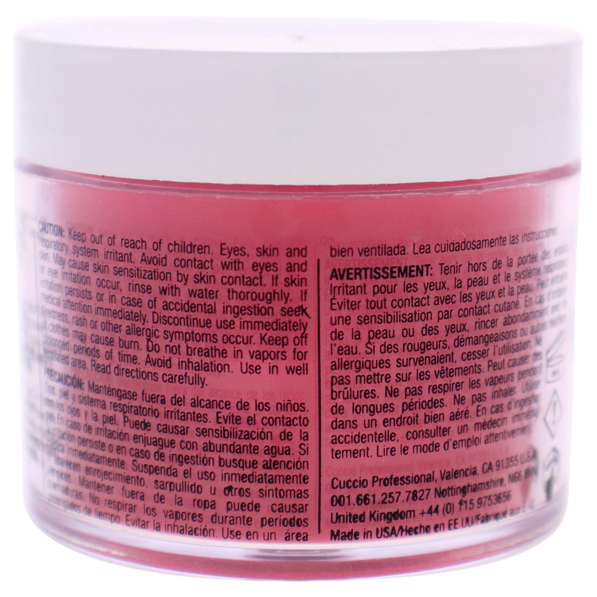 Cuccio Pro Powder Polish Dip - Silver W/ Silver Glitter - Nail Lacquer for Manicures & Pedicures, Easy & Fast Application/Removal - No LED/UV Light - Non-Toxic, Odorless, Highly Pigmented - 0.5 oz