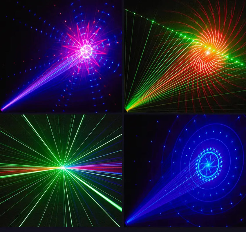 Flashback Events DJ Lights 30W Beetle Baby Laser Party Lights 360 Degree Rotating Moving Head Stage Light with Remote DMX Control for Bars Clubs KTV Festivals Christmas Halloween Birthday House Rave Parties