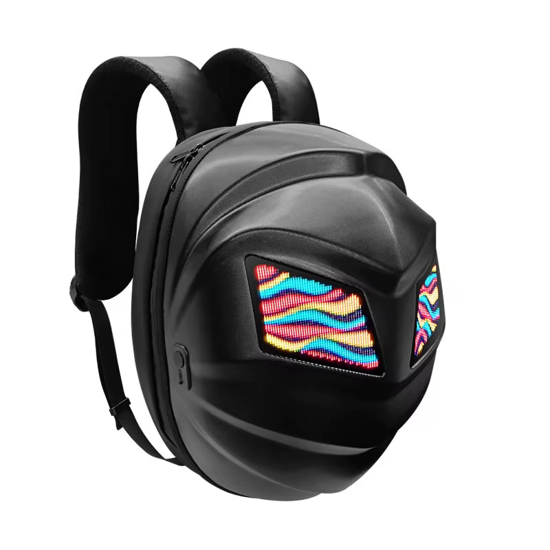 LED Knight Cycling Backpack Motorcycle Led Bag with Eye Screen Bluetooth APP Waterproof Rainproof Women Bag School Bags Rugzak