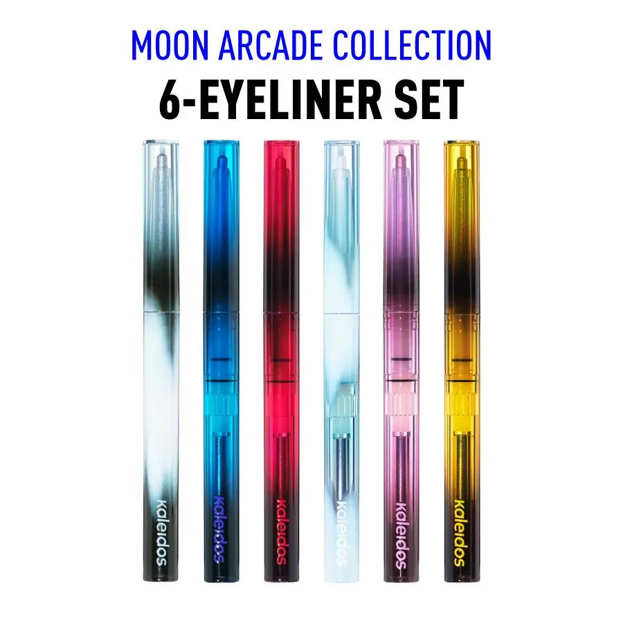 Kaleidos Epiphany Glow Melt-On Eyeliner 6-Piece Set, Rave Makeup, Festival Makeup, Cosmetic Gift