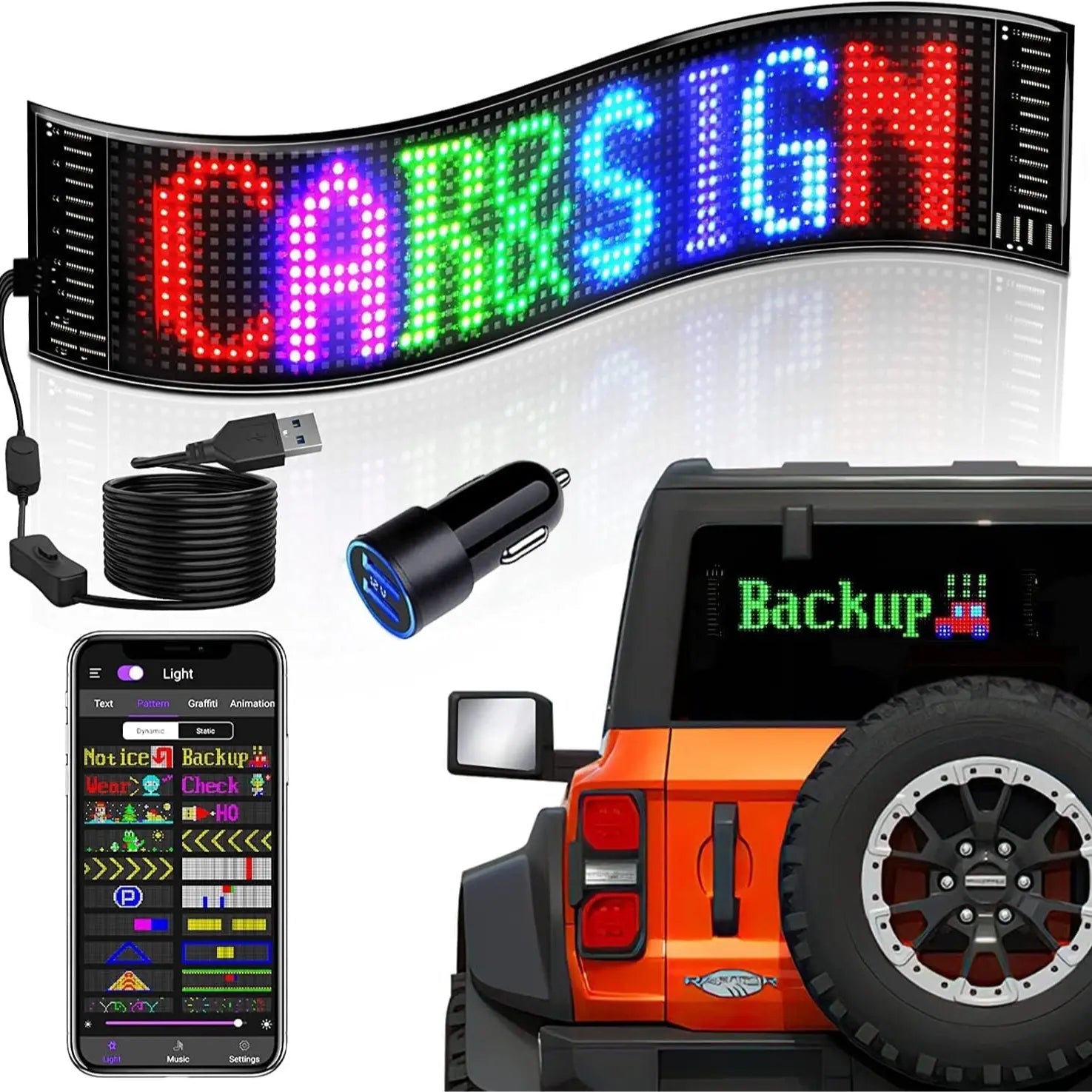 Iledshow Customizable LED Hat Baseball Cap with Bluetooth – Display Your Message in Full Color! 16×32 Bright Perfect for Parties, Events, and Gifts