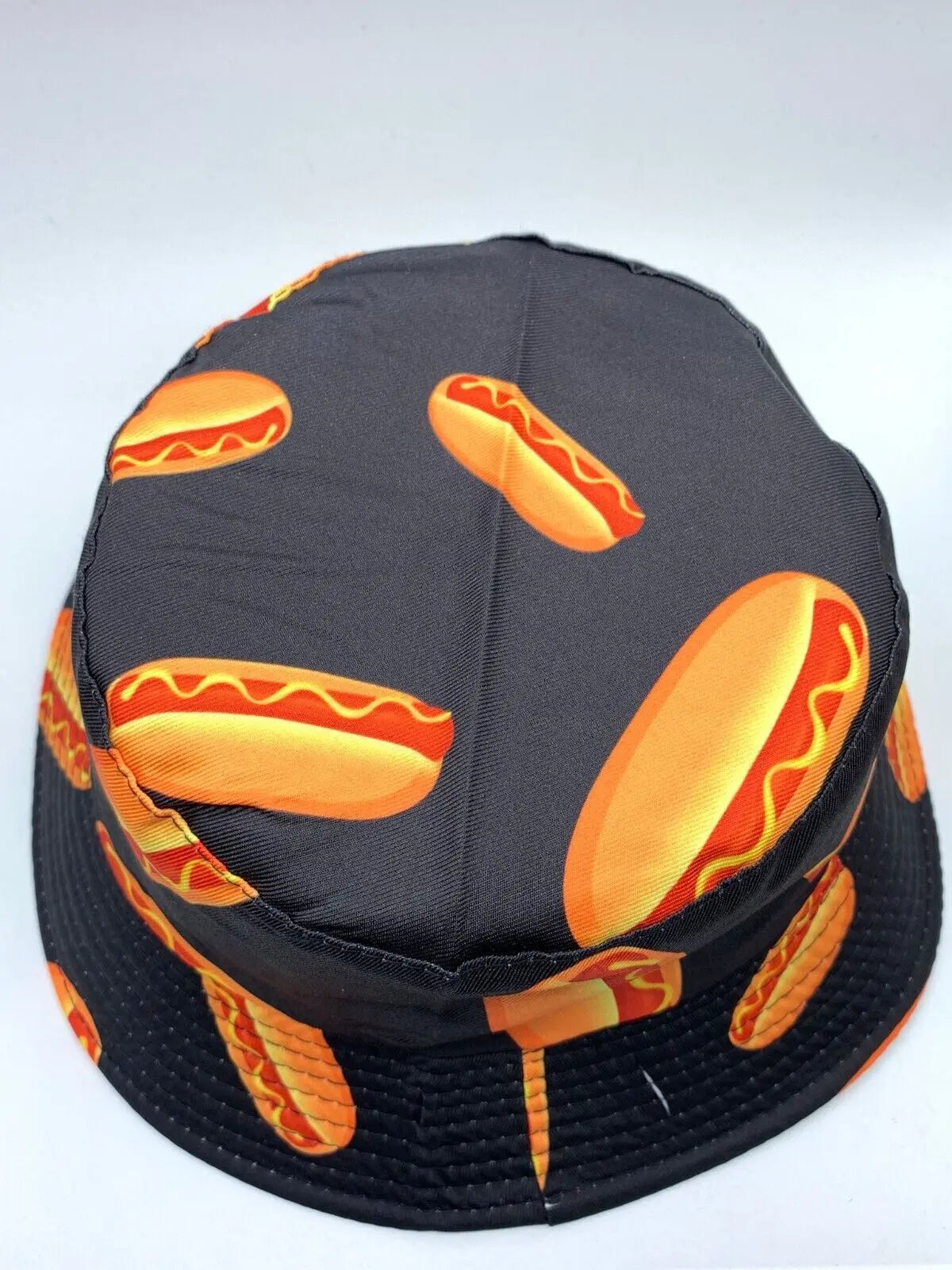 Hot Trendy Hot Dog Lover Printed Bucket Hat Unisex One Size Cotton Silk Summer Winter