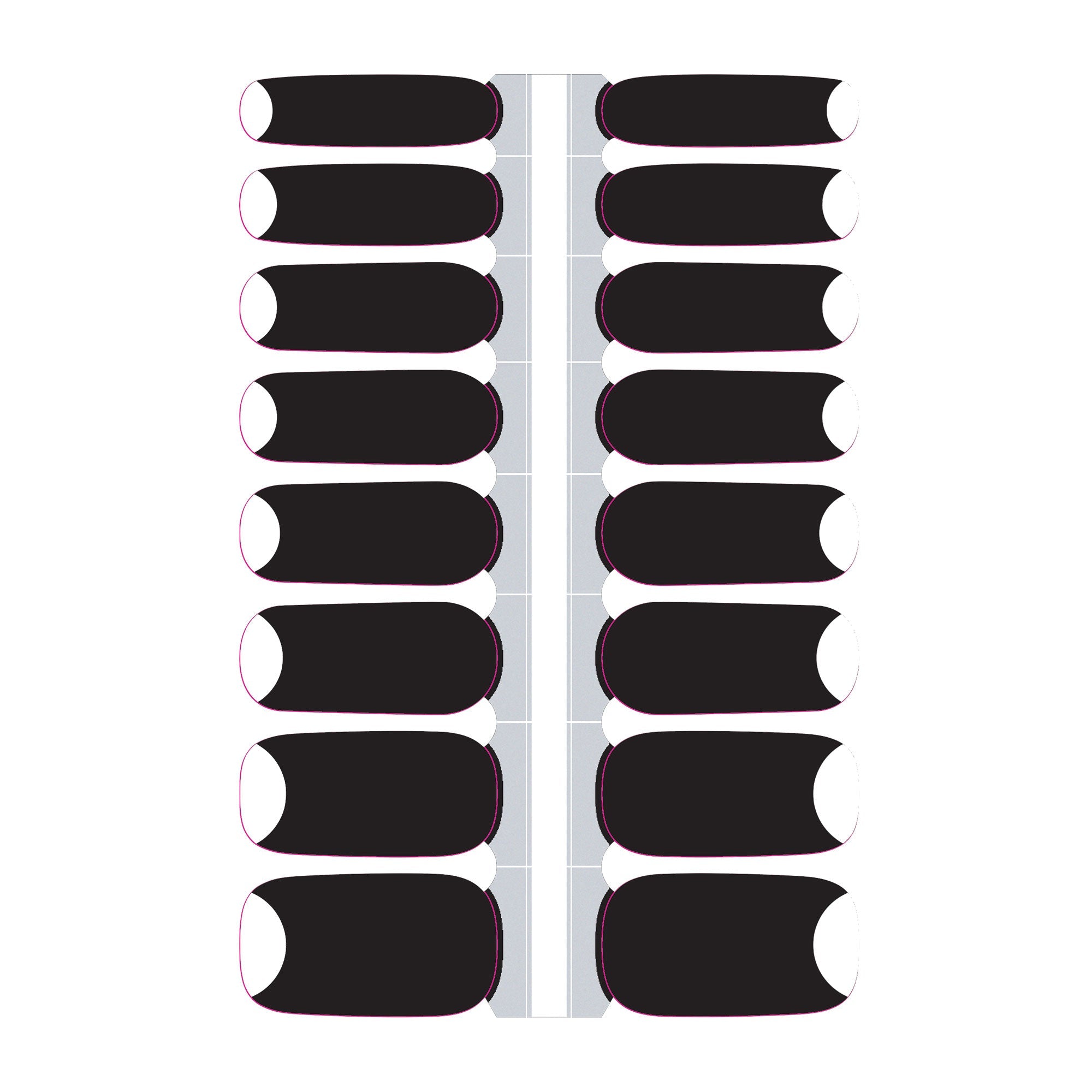Black Moon Nail Polish Wraps (Transparent) - Edgy Nail Art
