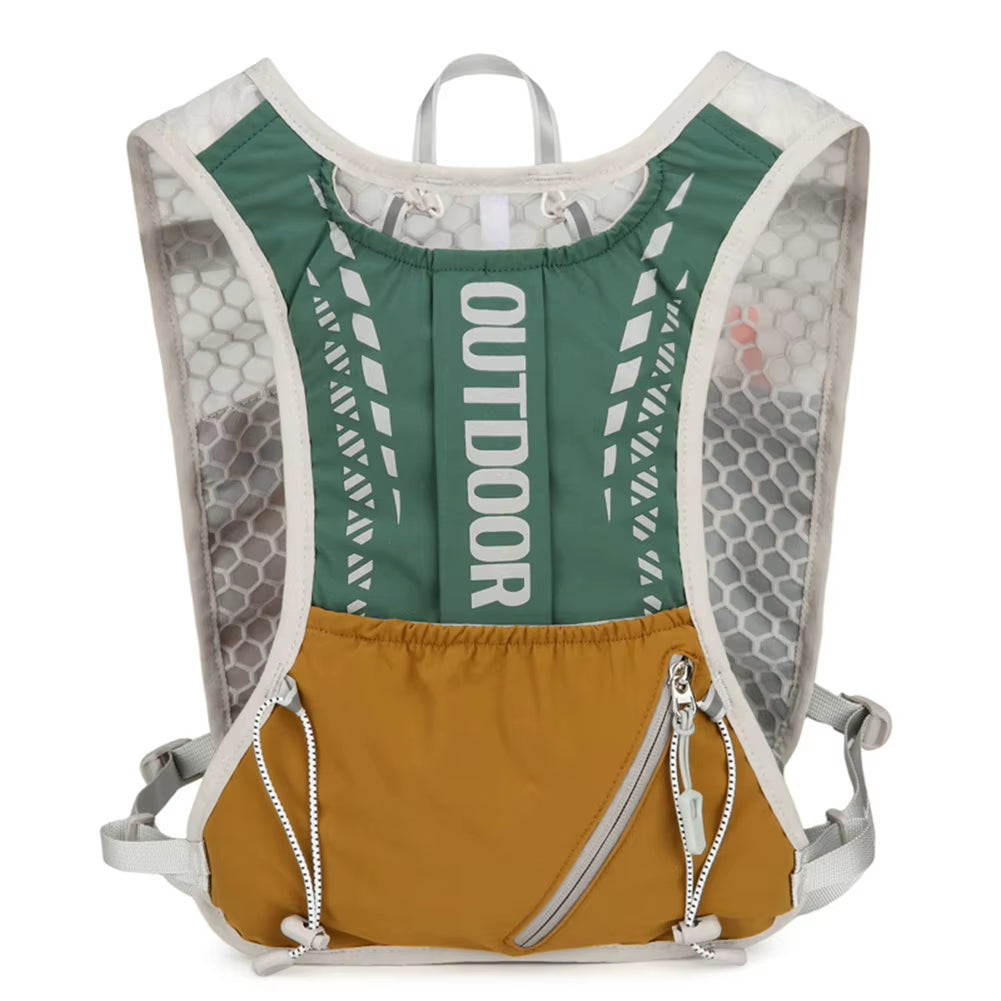 Running Hydration Vest Backpack Water Bladder Daypack Reflective Outdoors Hydration Pack for Outdoor Hiking Trail Running Bag