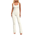 OYV Ribbed Sleeveless Tank Tops Bell Bottoms Flare Jumpsuits