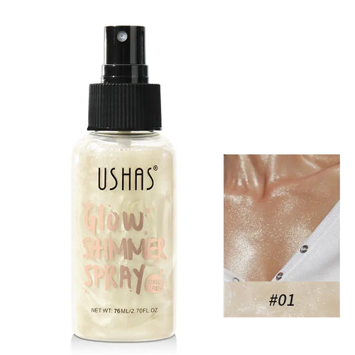 Body Glitter Spray for Hair and Body, Hairspray for Clothes, Long-Lasting Body Shimmer Spray Suitable for Stage, Festival Rave and Makeup Prom