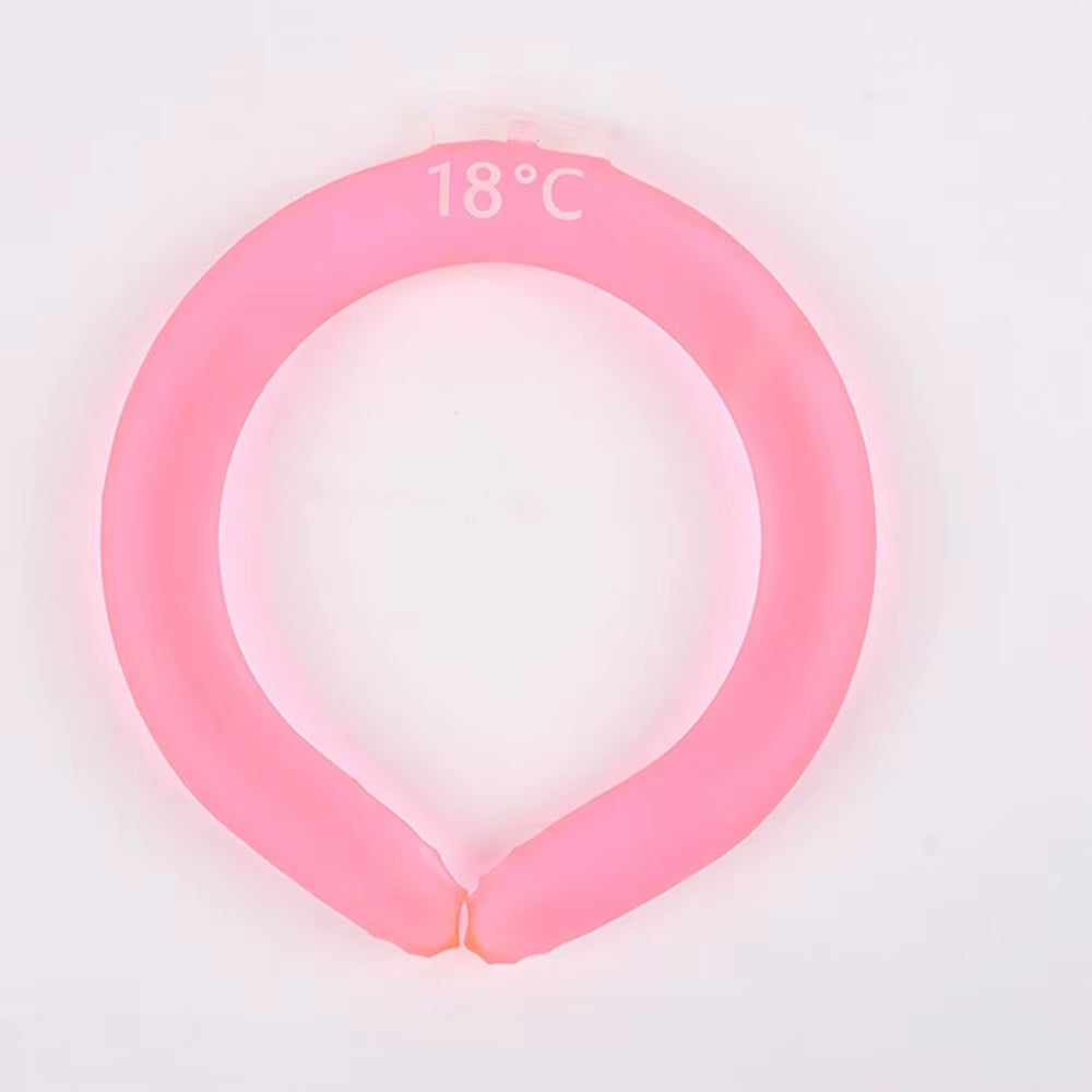 Collar Tube Neck Cooler Ice Pack Reusable Neck Cooling Ring Ice Maker Gel Liquid Cooling Neck Wraps Fitness