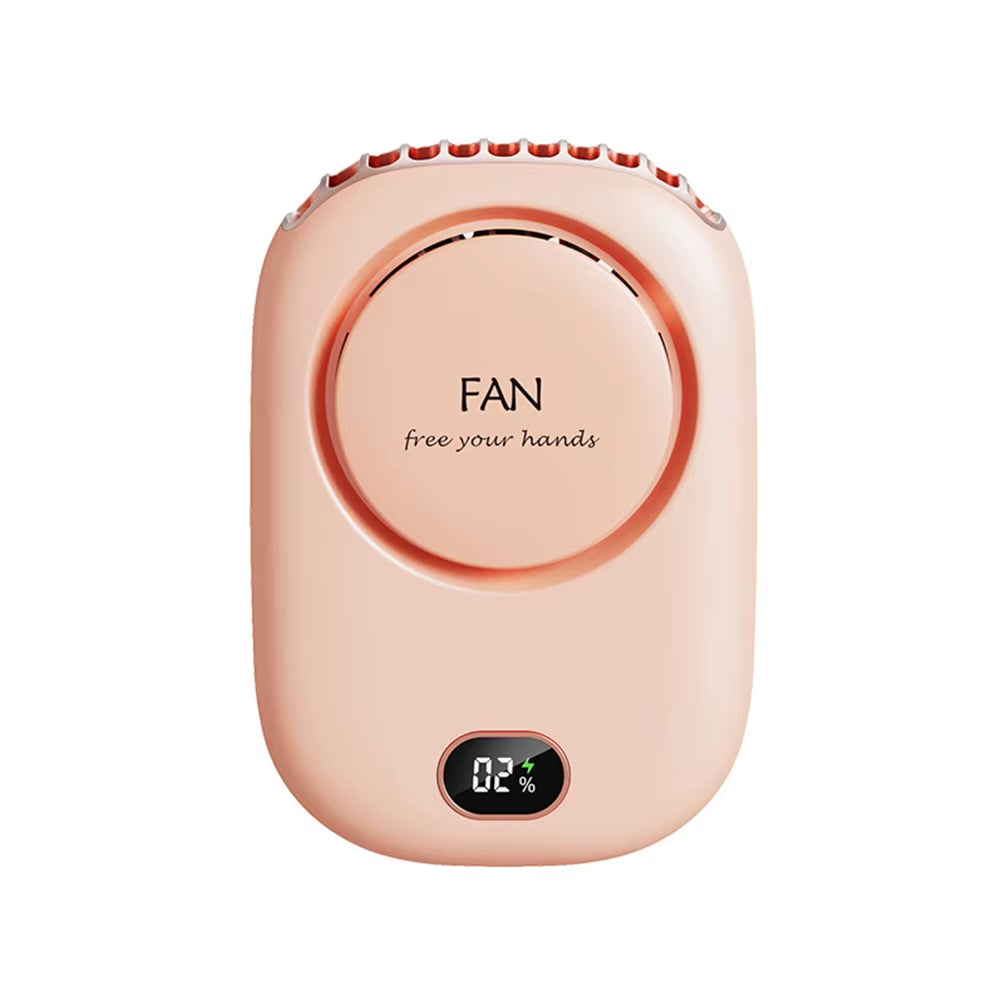 Portable Lazy Hanging Neck Fan Mini Cooling Fans Bladeless USB Rechargeable Sports Cooling Fan for Outdoor Sports Travel
