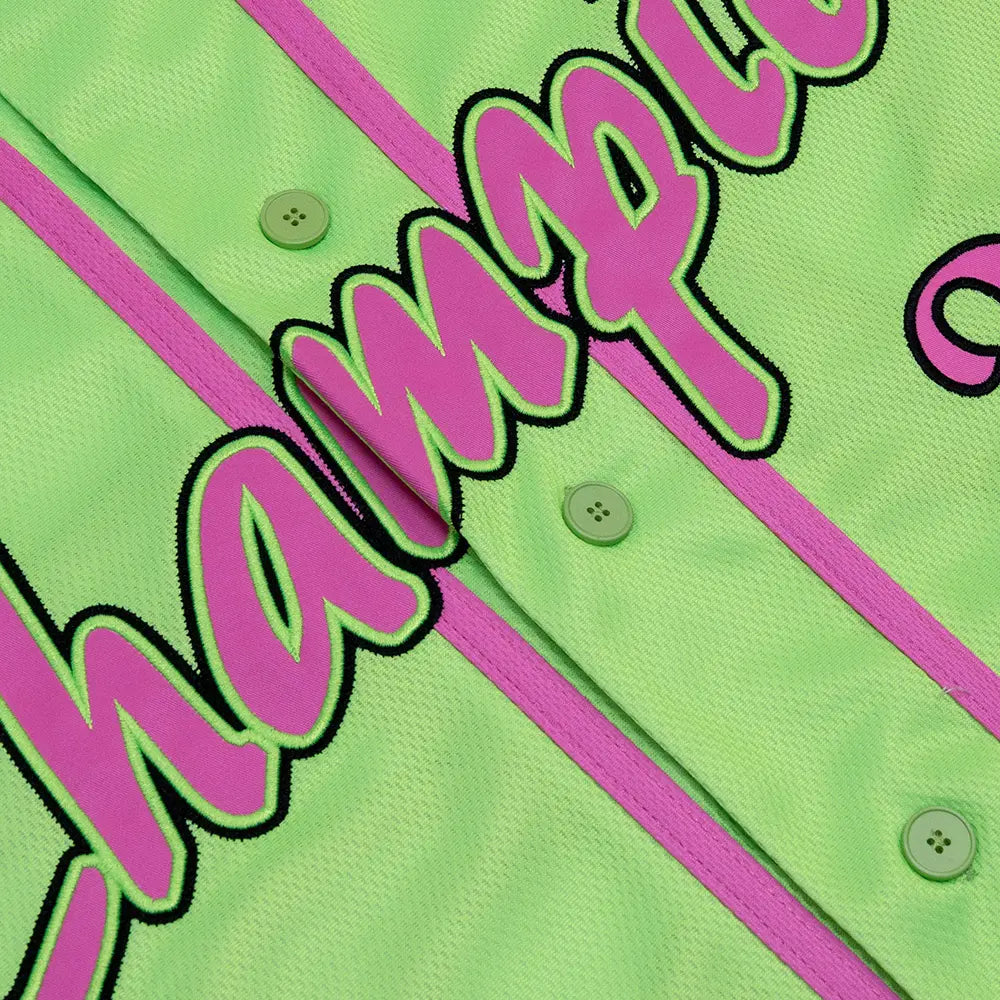Neon Green #25 Baseball Jerseys Unisex Classic Fit Quick Dry Tracksuit Gym Outfits Loose Breathable Rave Soft Comfort Jerseys & Workout Tops High-Quality Sublimation Print with Tatami Stitch Embroidery Men'S Trend Dia De Muertos Style Clothes