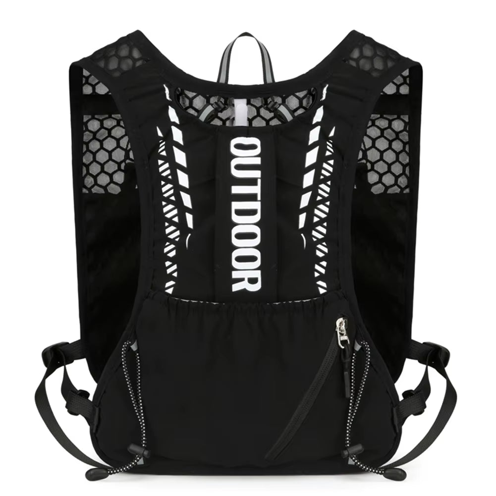 Running Hydration Vest Backpack Water Bladder Daypack Reflective Outdoors Hydration Pack for Outdoor Hiking Trail Running Bag