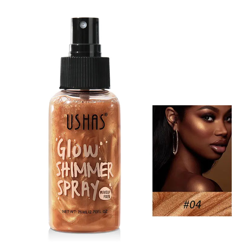 Body Glitter Spray for Hair and Body, Hairspray for Clothes, Long-Lasting Body Shimmer Spray Suitable for Stage, Festival Rave and Makeup Prom