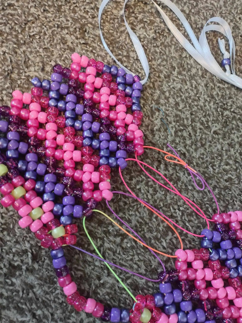 Kandi Bead Bra Top Cospay Rave Ribbon Womenswear Fit Piece Tube Women Lady