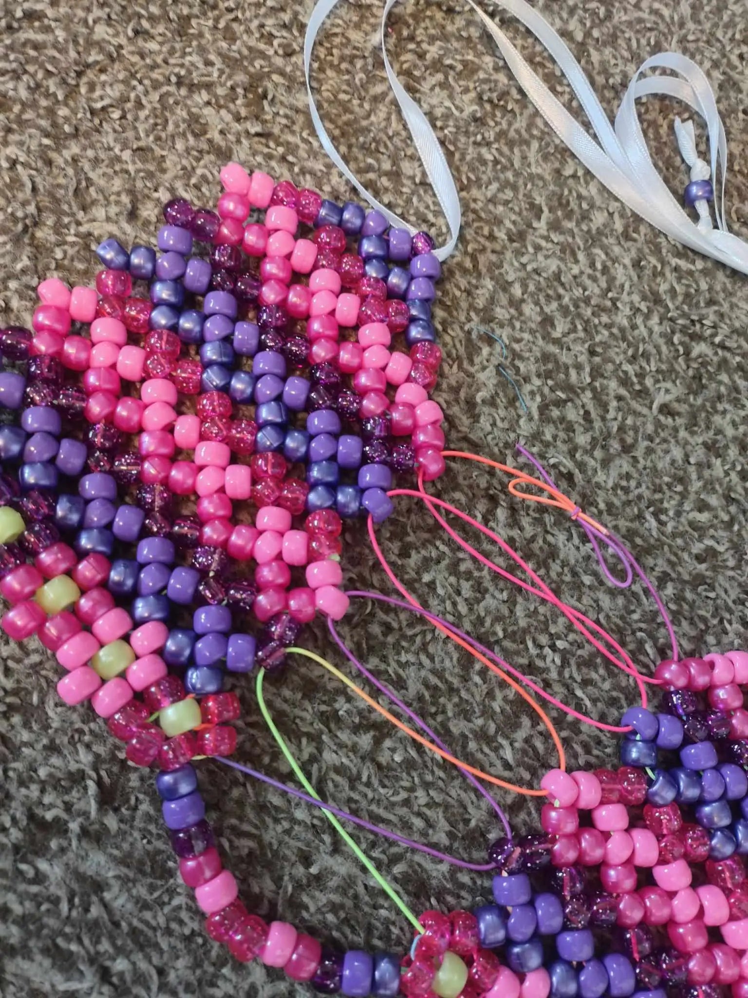 Kandi Bead Bra Top Cospay Rave Ribbon Womenswear Fit Piece Tube Women Lady