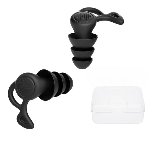 3 Layer anti Noise Silicone Reusable Earplugs Waterproof Swimming Ear Plugs for Sleeping Diving Surf Soft Comfort Ear Protector