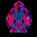 UV-Reactive Hoodie Festival Rave Glow Wear
